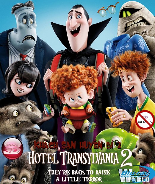 D274. Hotel Transylvania 2 2015 - KHÁCH SẠN HUYỀN BÍ 2 3D25G (DTS-HD MA 5.1)